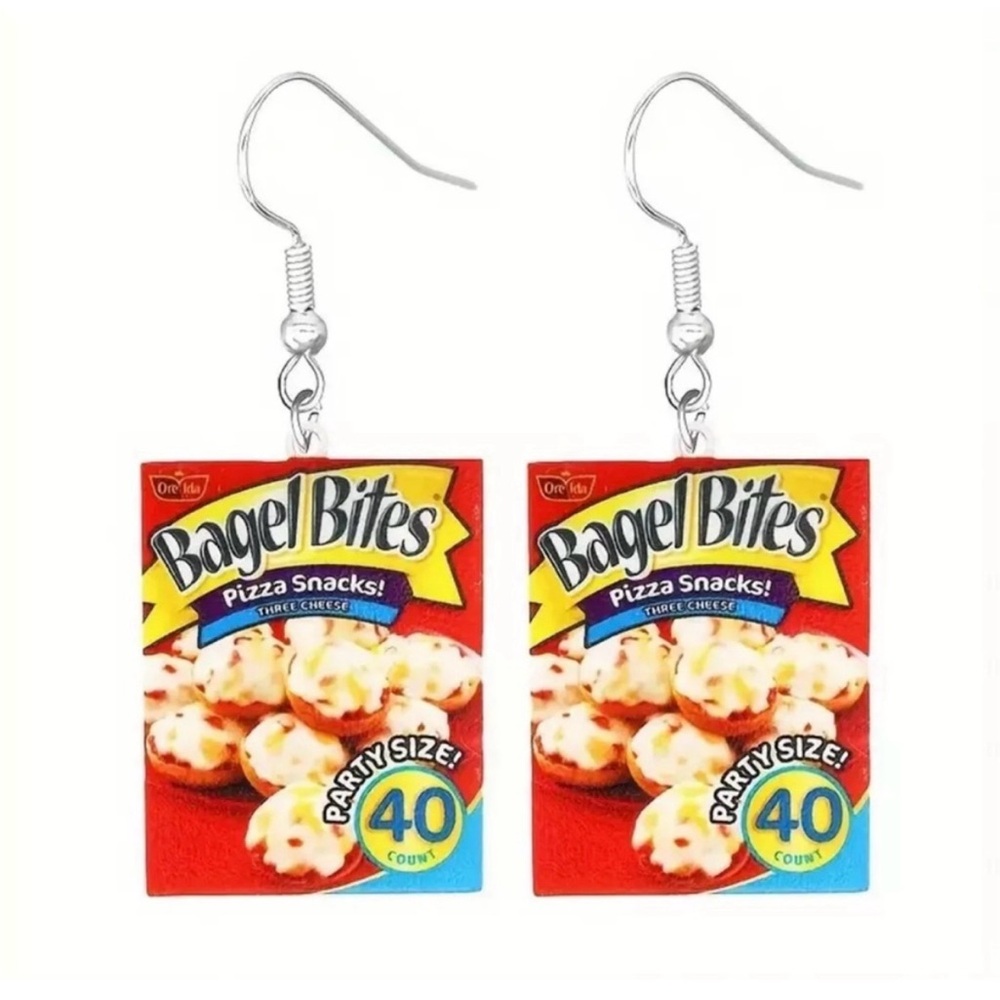 🎁Bagel Bites Pizza Snacks Earrings